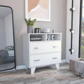 White Two Drawer Dresser W121662