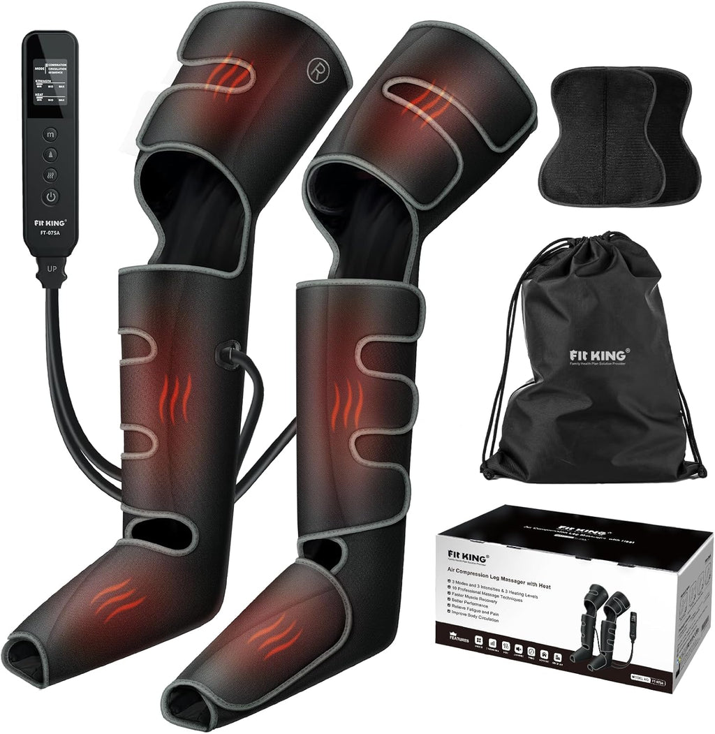 Full Leg Massager with Heat, Air Compression Massager for Foot Calf & Thigh S90372