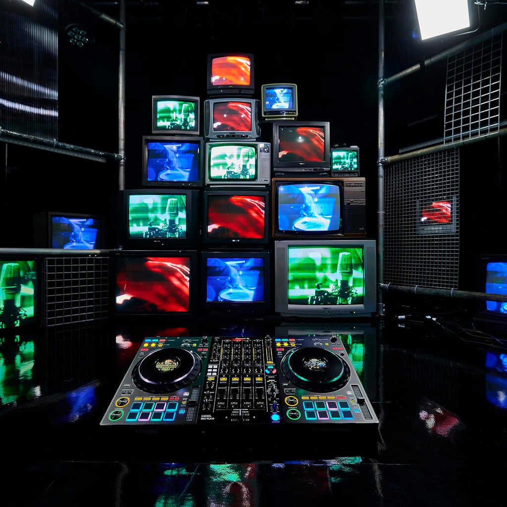 Black 4-deck DJ Controller A301