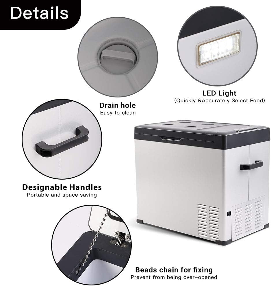 54qt Compact Car Refrigerator Freezer O456356