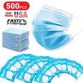 500 Pcs Disposable 3 Ply Blue Face Masks Z1453