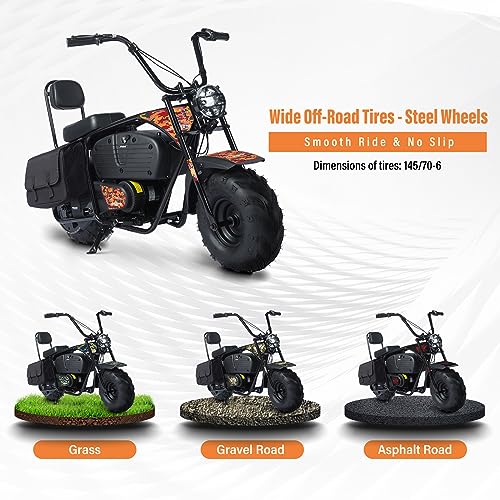 36V 1000W Electric Dirt Bike, 2-Speed Off-Road Motorcycle, Dark Red O838167