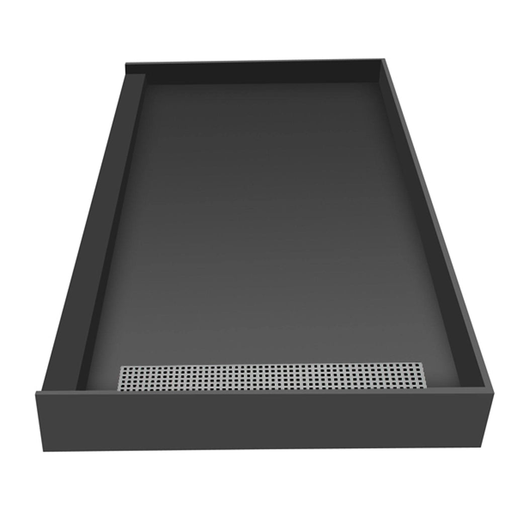 Trench Shower Pan, 42x22 W x 36x22 D, Brushed Nickel P8842