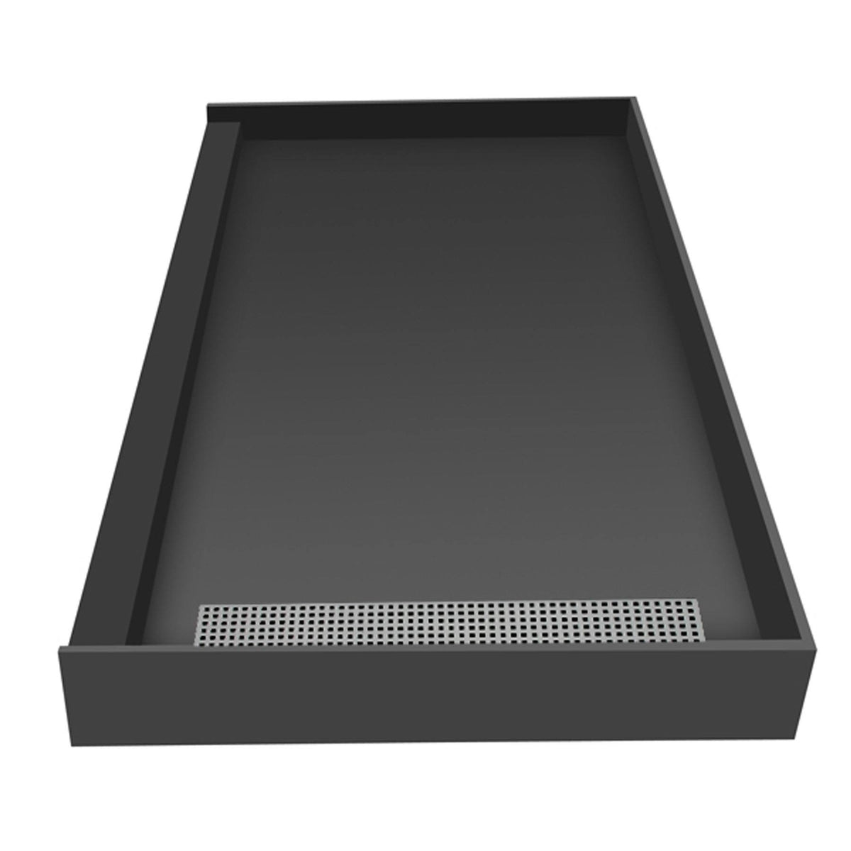 Trench Shower Pan, 42x22 W x 36x22 D, Brushed Nickel P8842