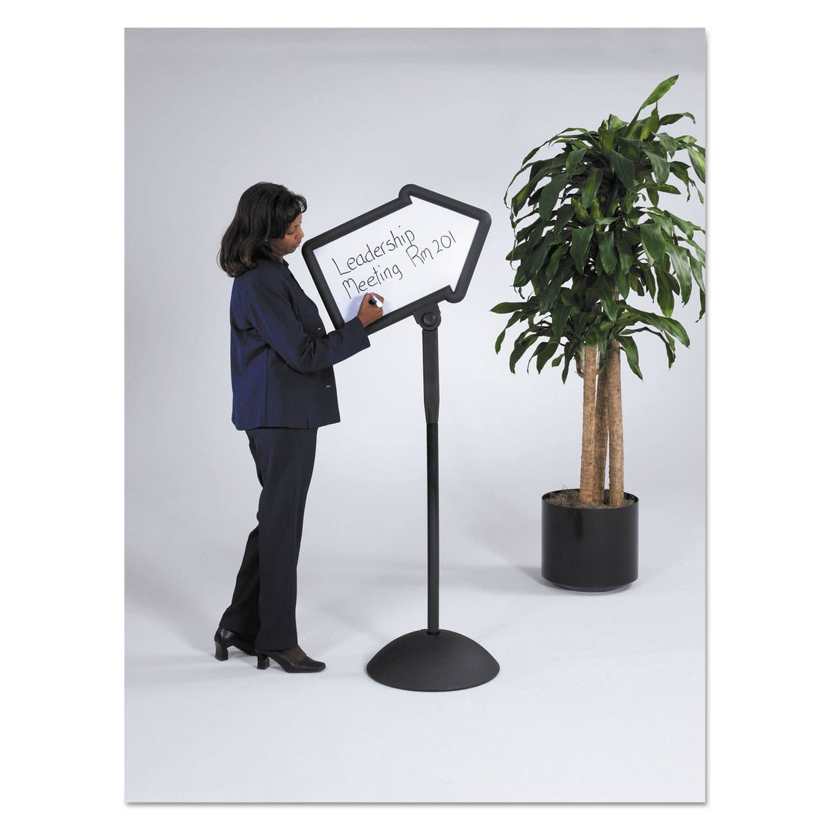 Black Double Mesh Mobile File Cart B2495