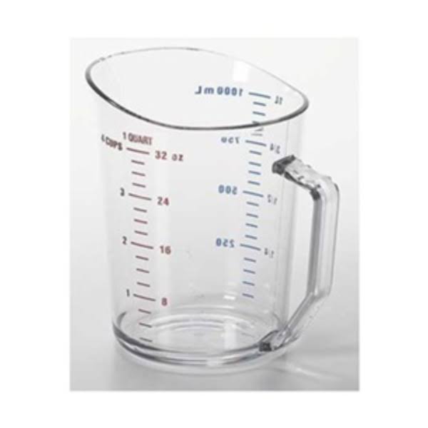 1 Qt Clear Liquid Measuring Cup, Pk 12 H86700