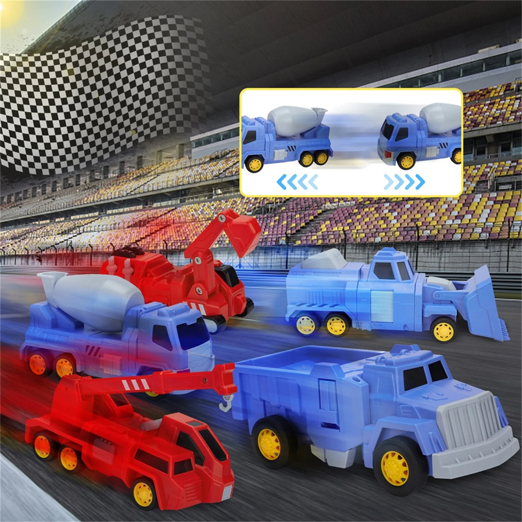 5-in-1 Construction Vehicles Transform Robot Kids Toys E707555
