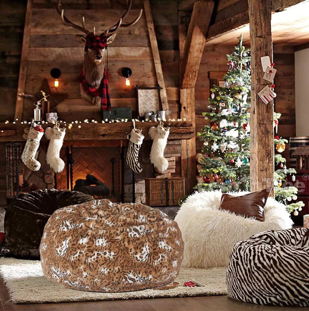 3ft Plush Furry Bean Bag Chair Sofa W347
