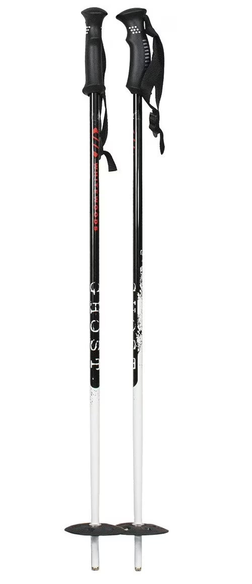 White/Black Alpine Downhill Ski Poles V29926