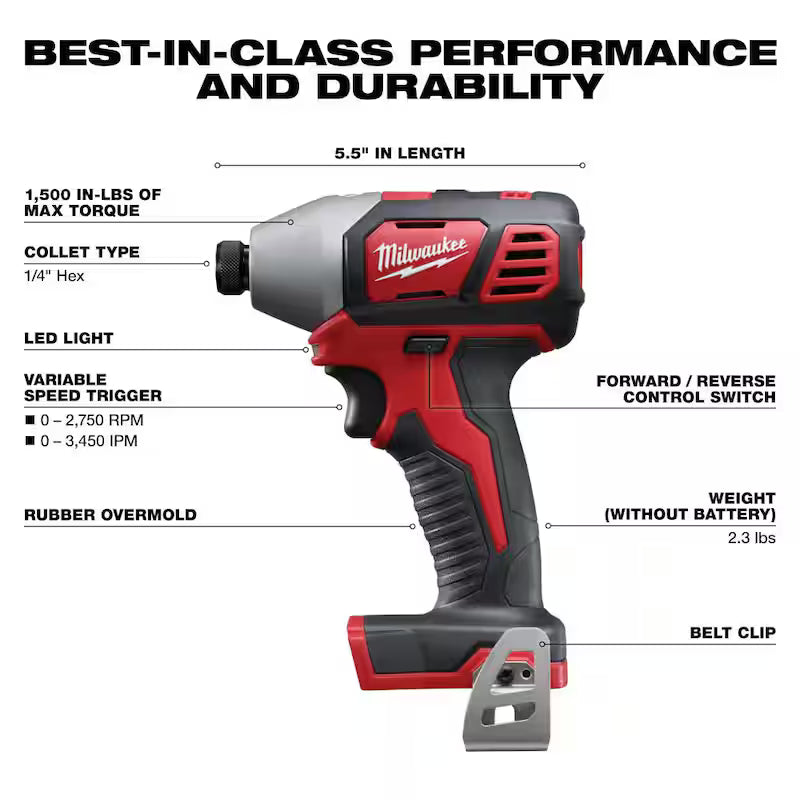 18V Cordless 5-Tool Combo Kit with Batteries Charger Tool Bag V818