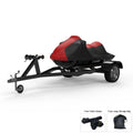 Red / Black Jet Ski Cover with Trailer Straps and Storage Bag Z45697