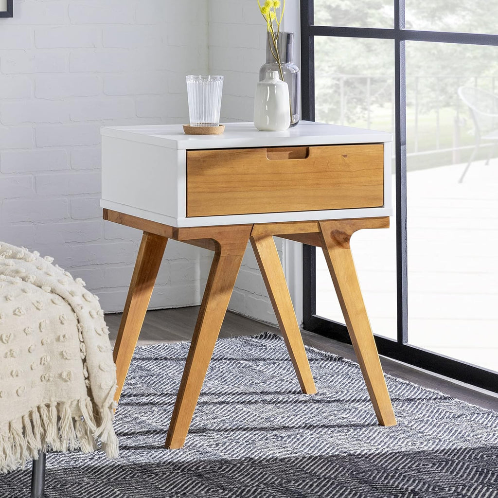 2 Piece 2 Drawer Solid Wood Nightstand Set I354427