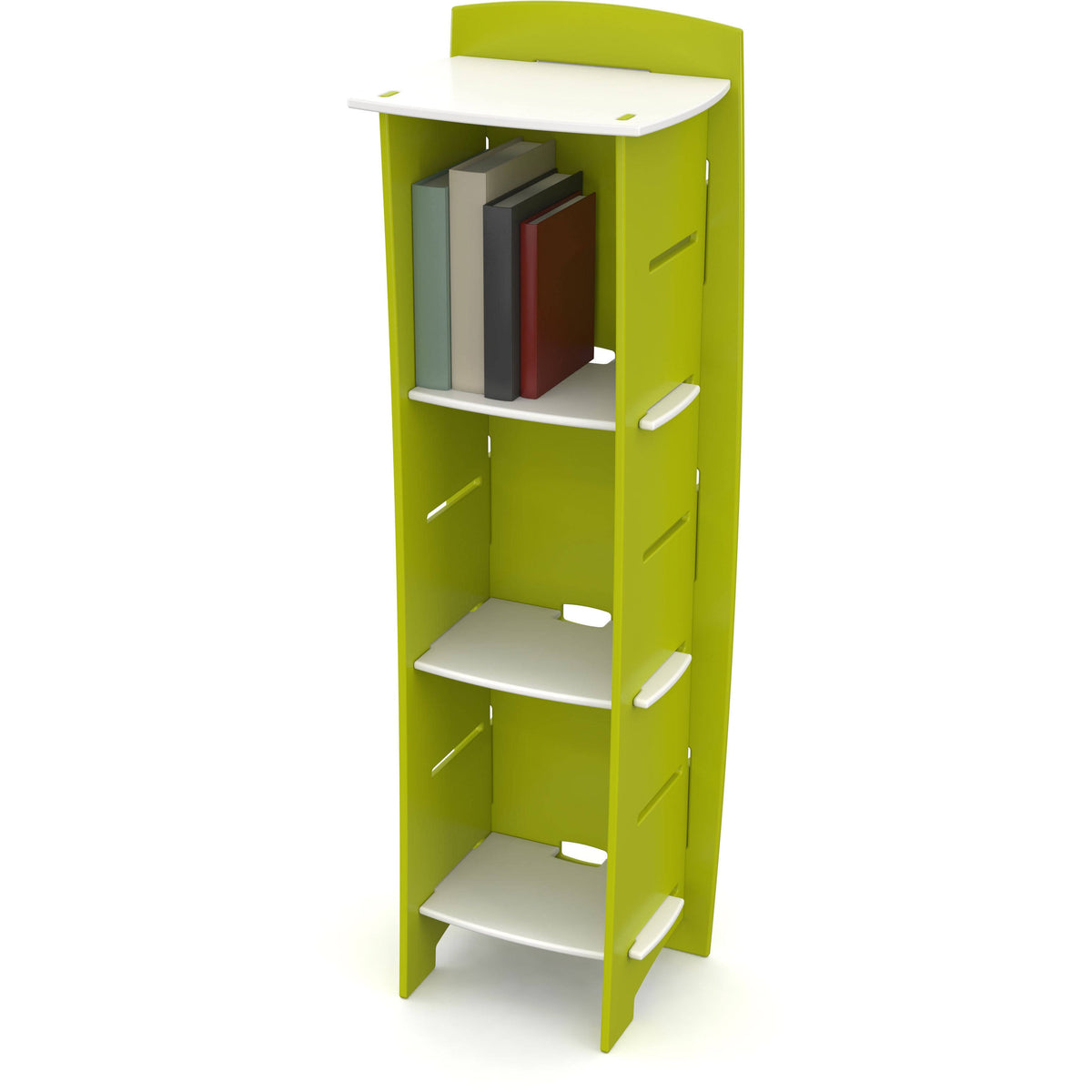 White 3-Shelf Bookcase S927