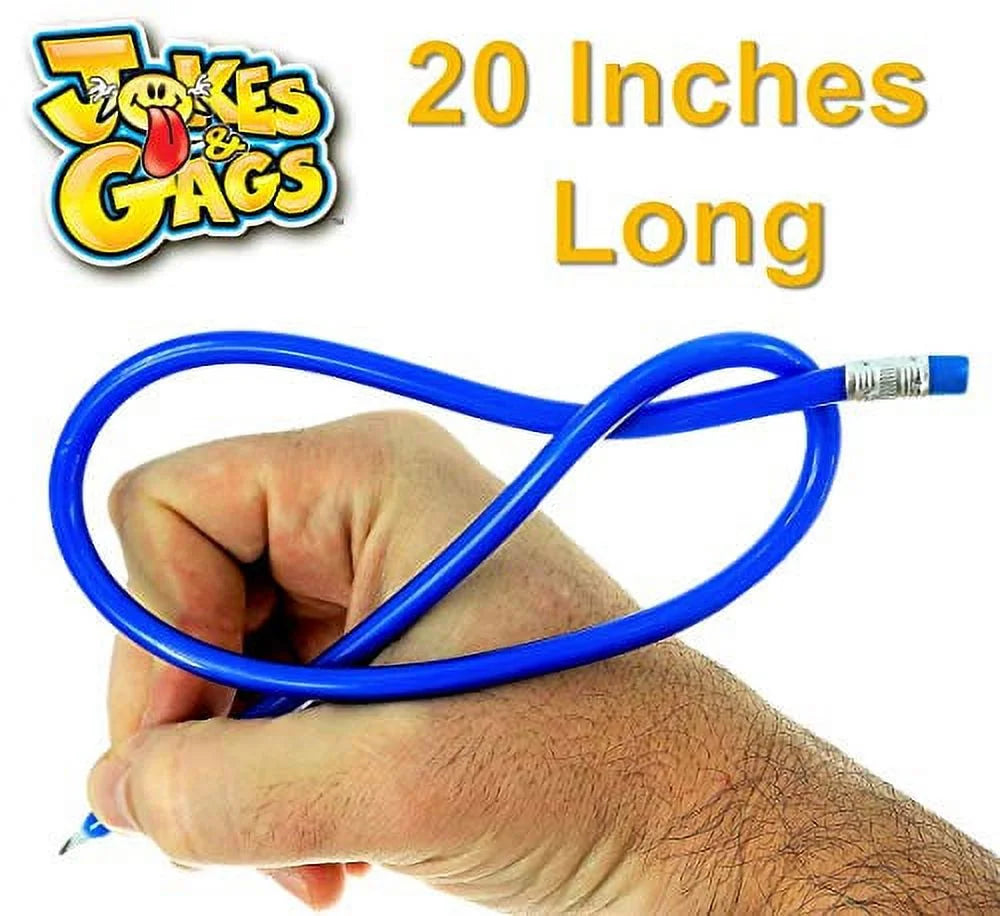 Bendy Pencil 20" Long 8 Units Assorted Color V62227