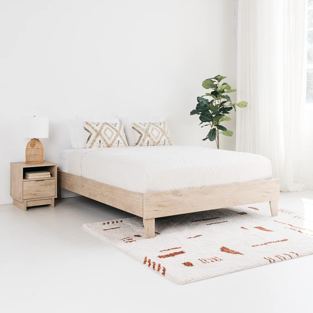 Full Mid-Century Modern Platform Bed A869942
