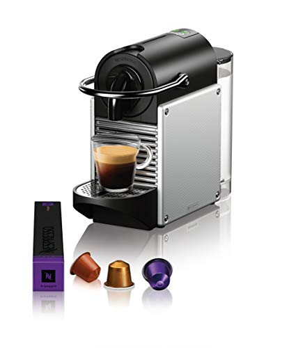 Aluminum Coffee and Espresso Machine with Milk Frother, 34 ounces P3388
