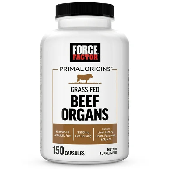 Pasture-Raised Grass Fed Beef Organ Supplement 150 Capsules D6366
