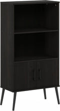 Espresso Accent Cabinet with Wood Legs Z626358