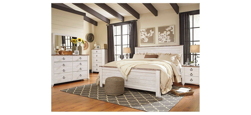 King Panel Bed C734