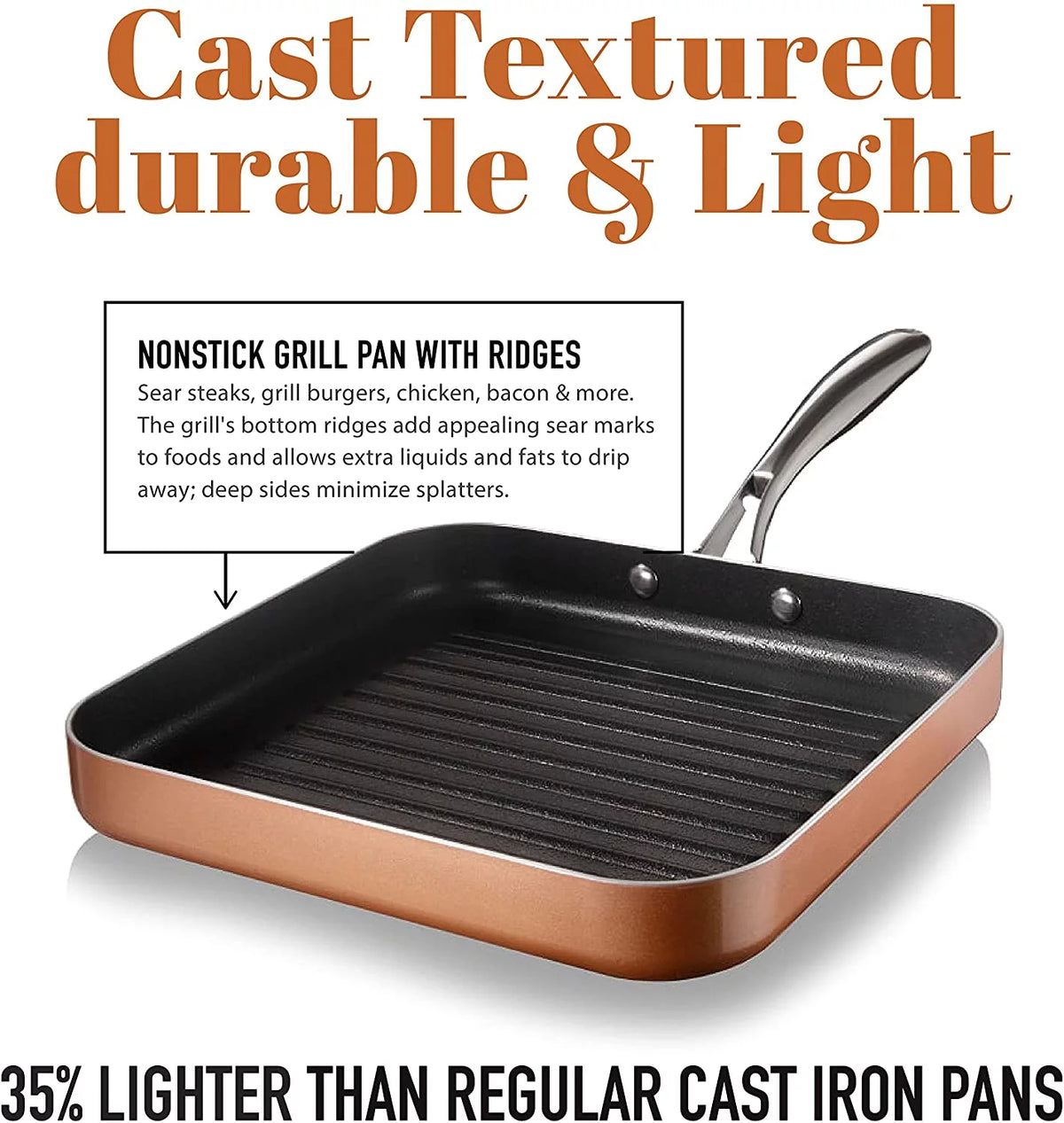 Nonstick Grill Pan, 10.5 inch Q12897
