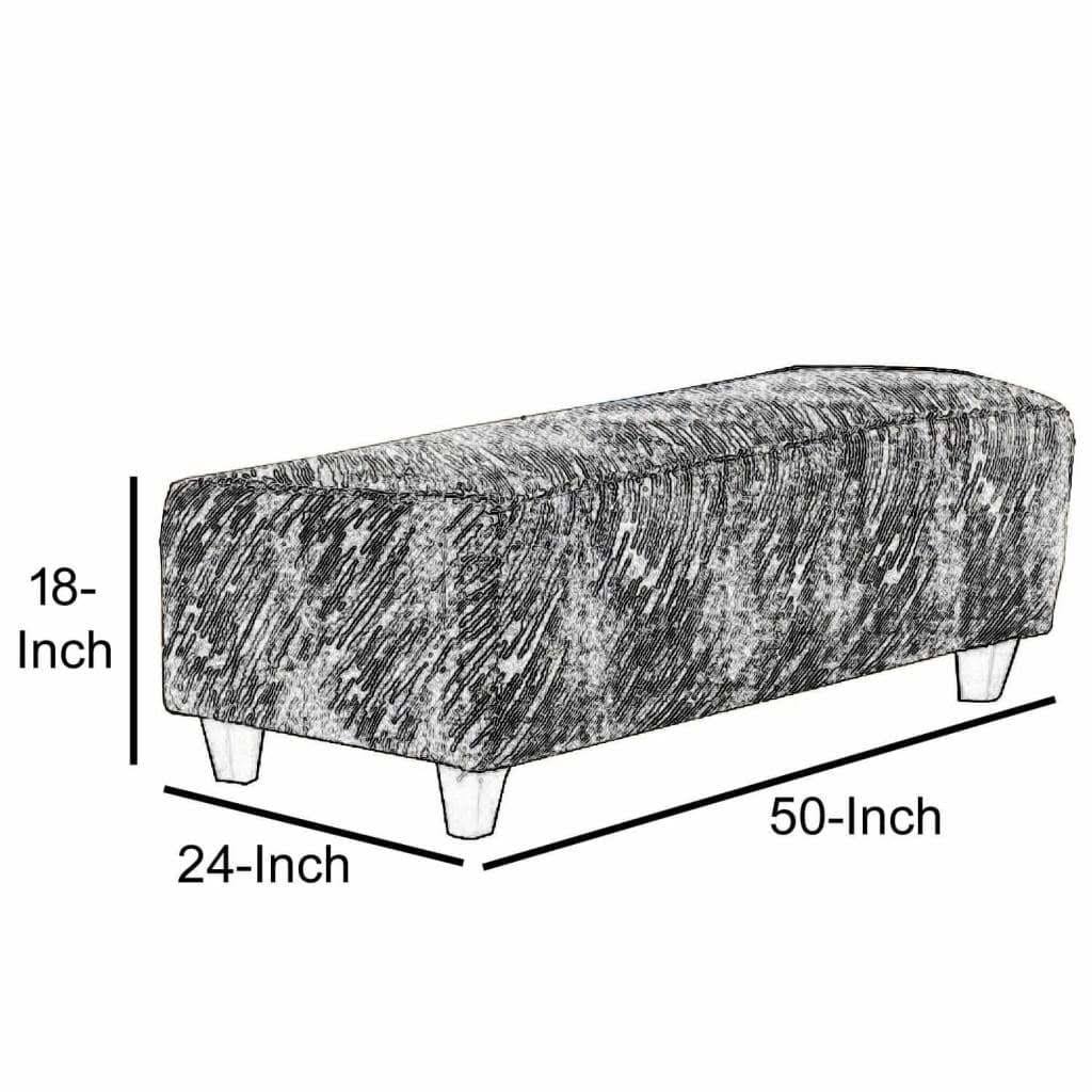 Light Mocha Ottoman W38185