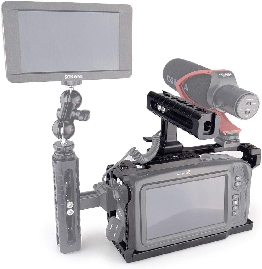 Camera Cage with NATO Handle for Blackmagic Design Pocket Cinema Camera 4K /6K E530799