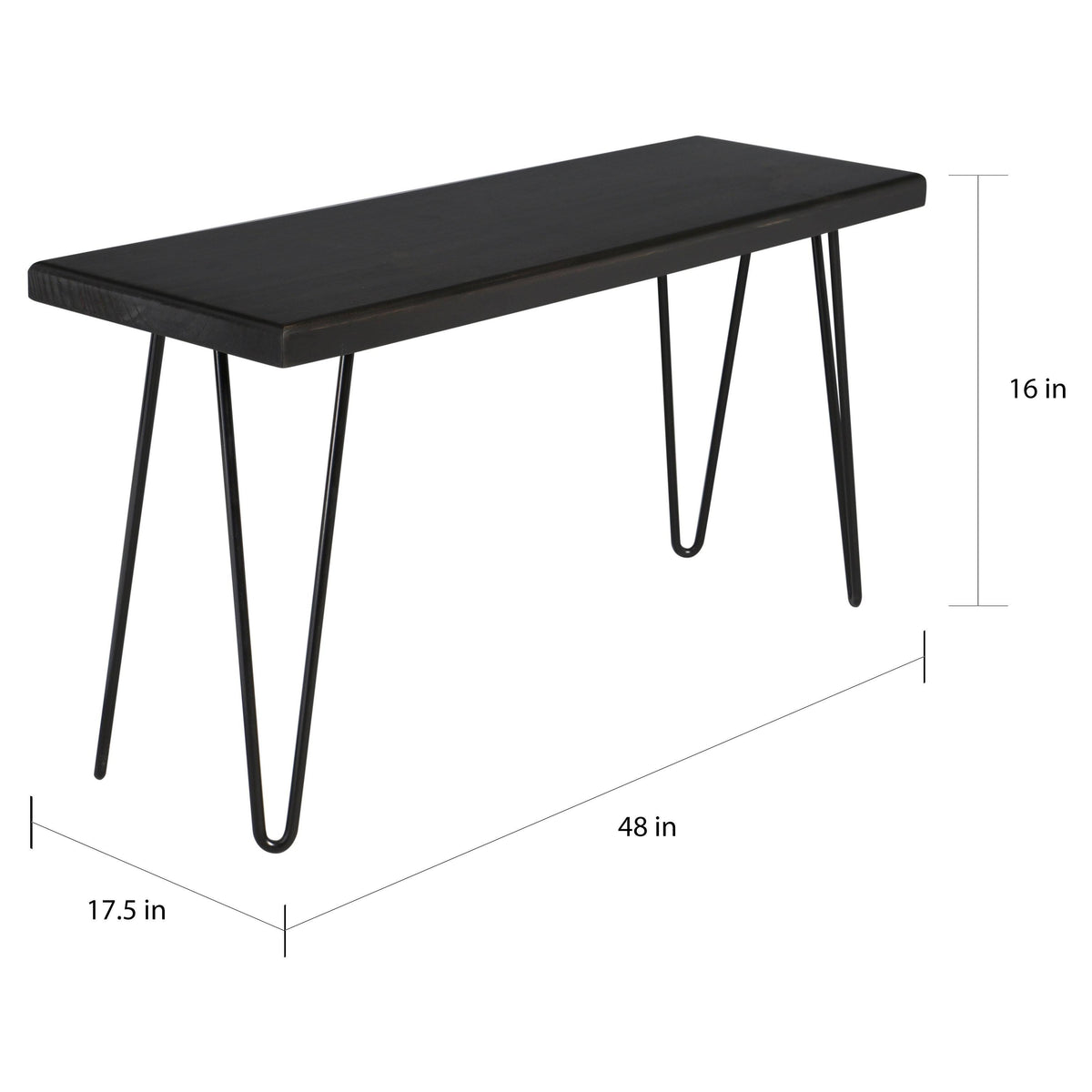 Rustic White Wood Bench K266