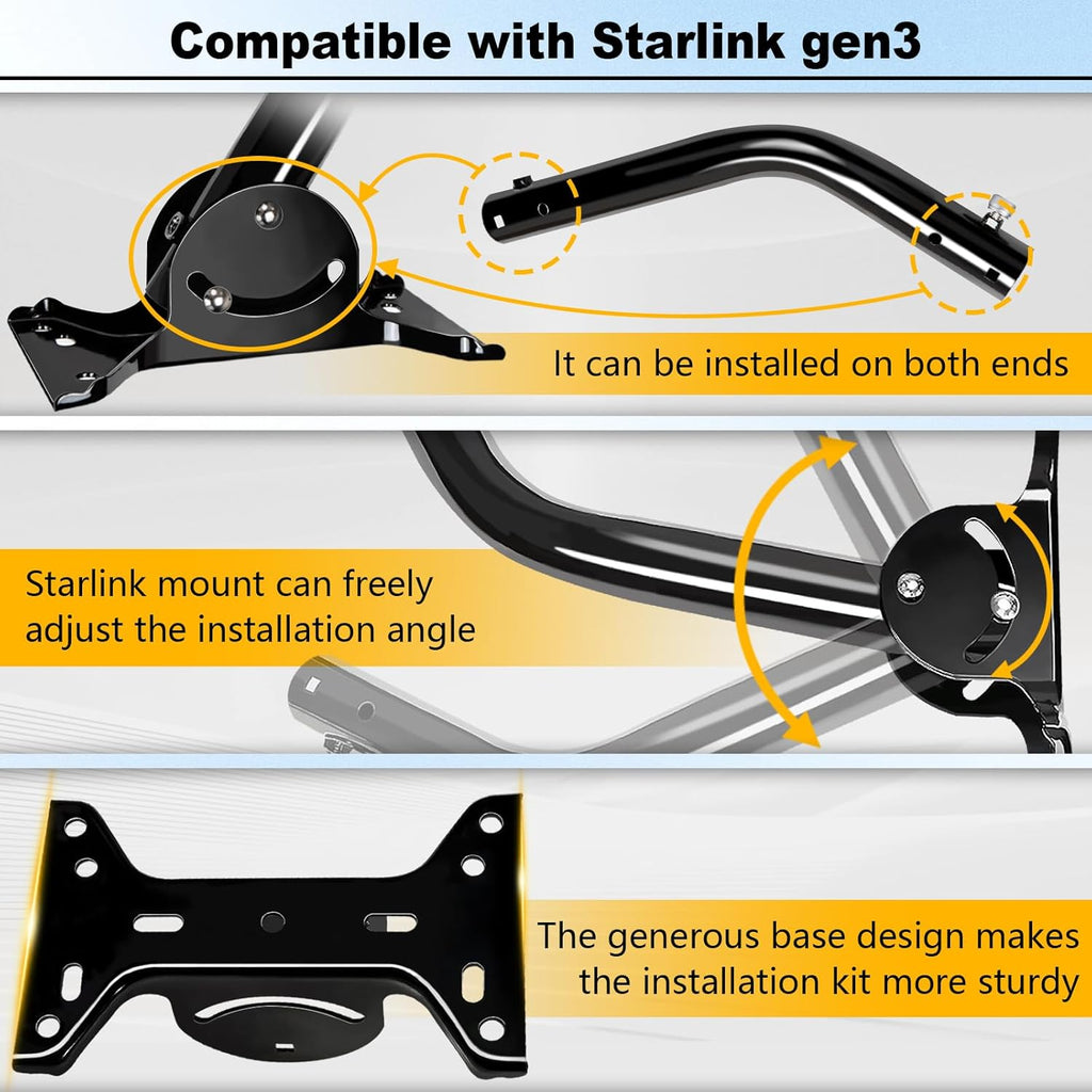 Adjustable Starlink Gen 3 Mount with Pipe Adapter L45013