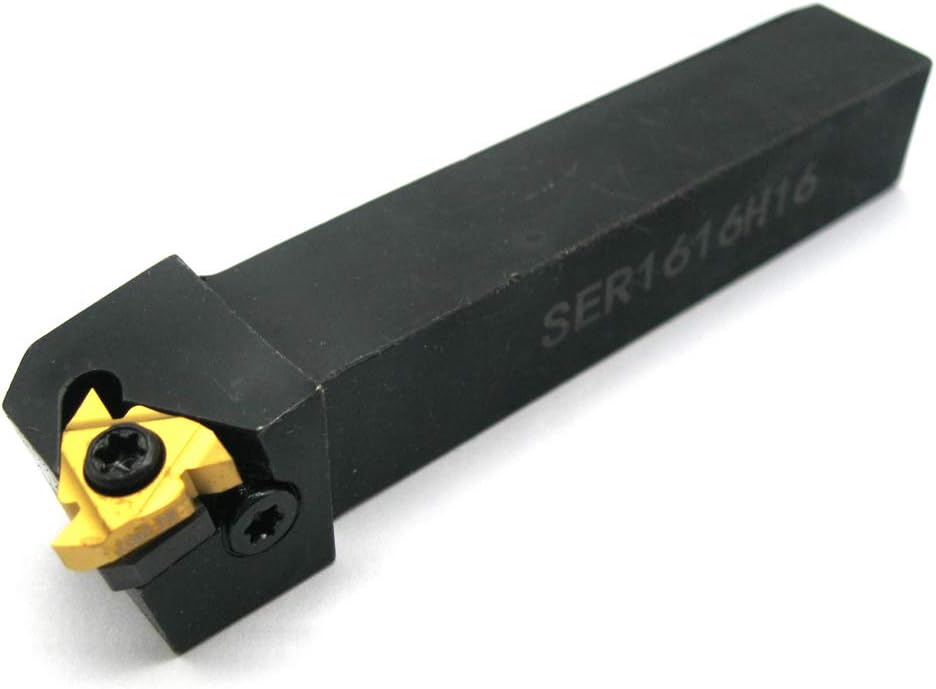 10PCS 16ER AG60 Indexable Carbide Threading Insert Blade with External Threading Turning Tool Holder W65397