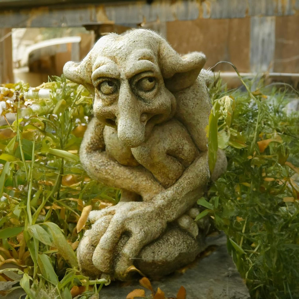 Cast Stone Troll Statues W63641
