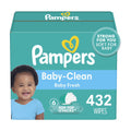 Baby Fresh Scented Pop-Top Wipes 432 Count P136227