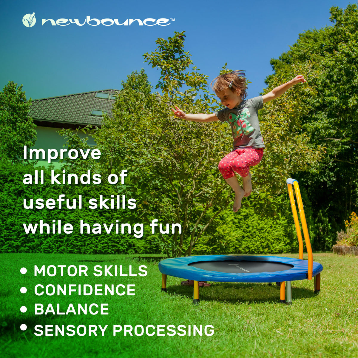 Foldable Mini Trampoline with Handlebar Z806