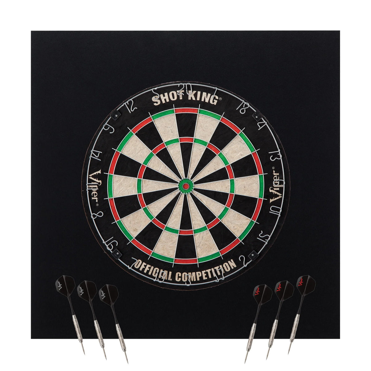 Steel Tip Dart Backboard and Sisal Dartboard T9422