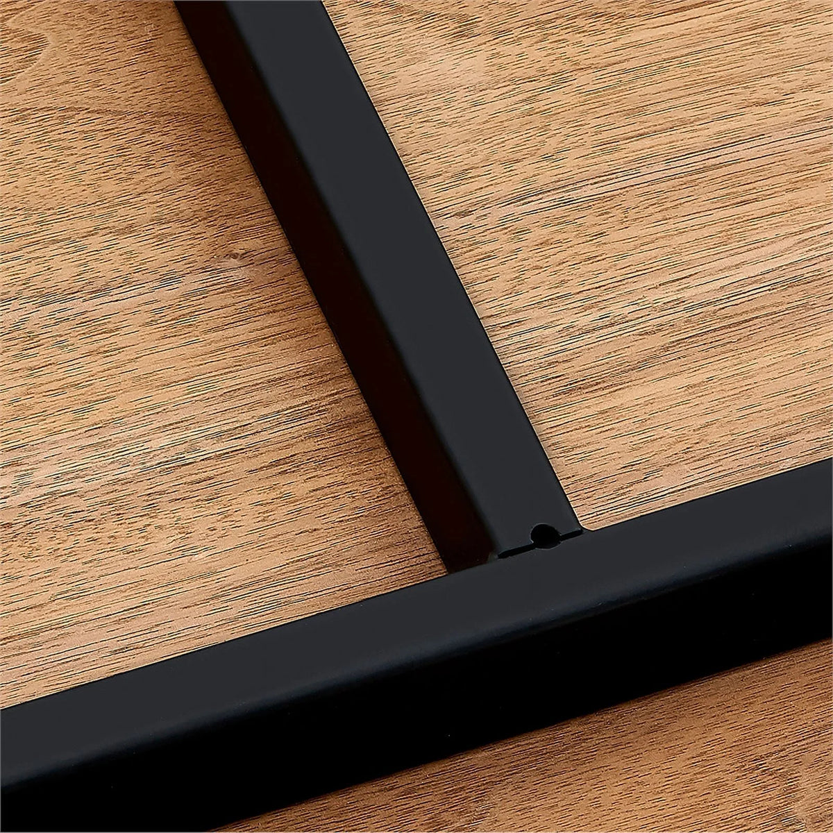 Contemporary Wood Metal Dining Table I7042