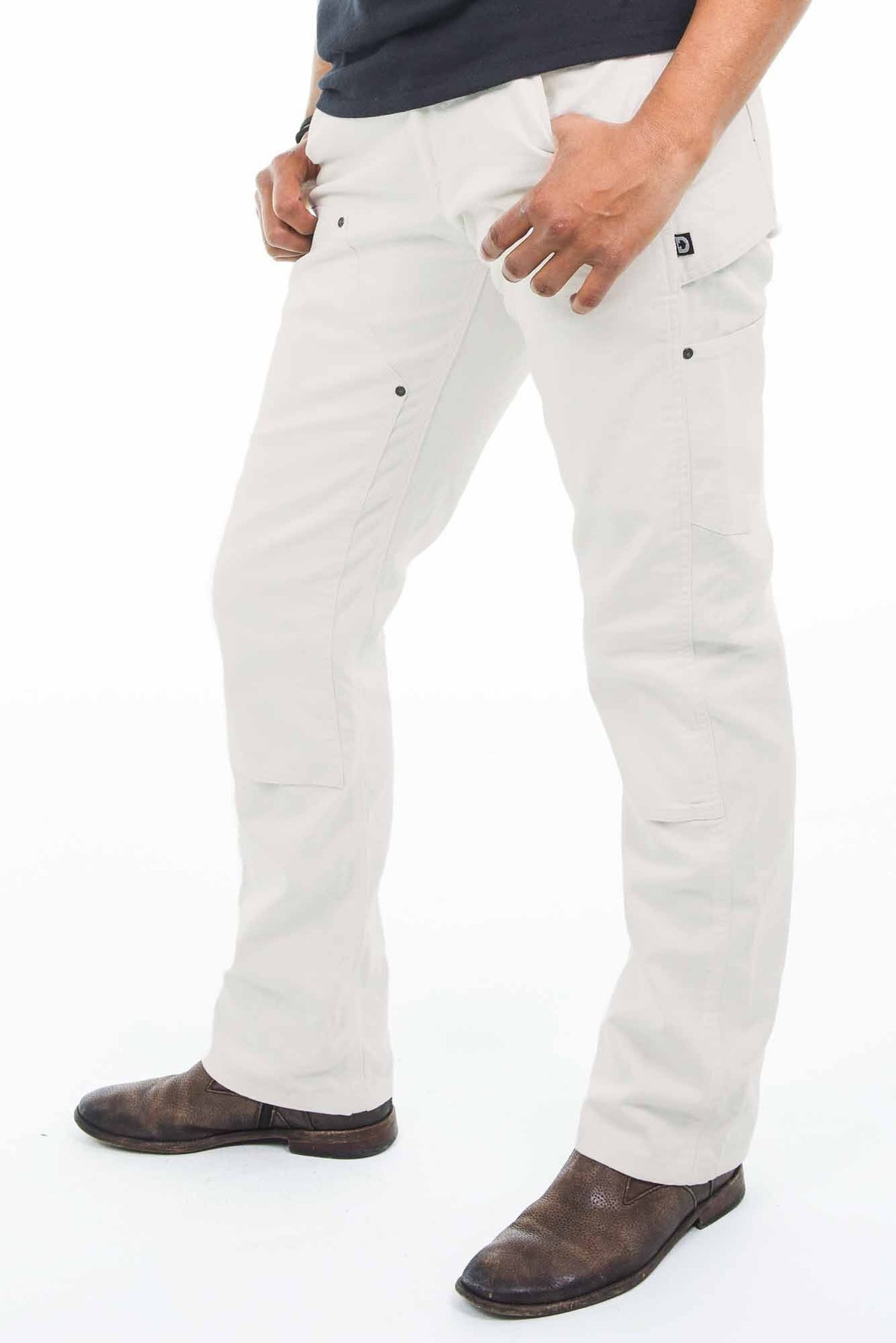 White Canvas Taskpant Y161038
