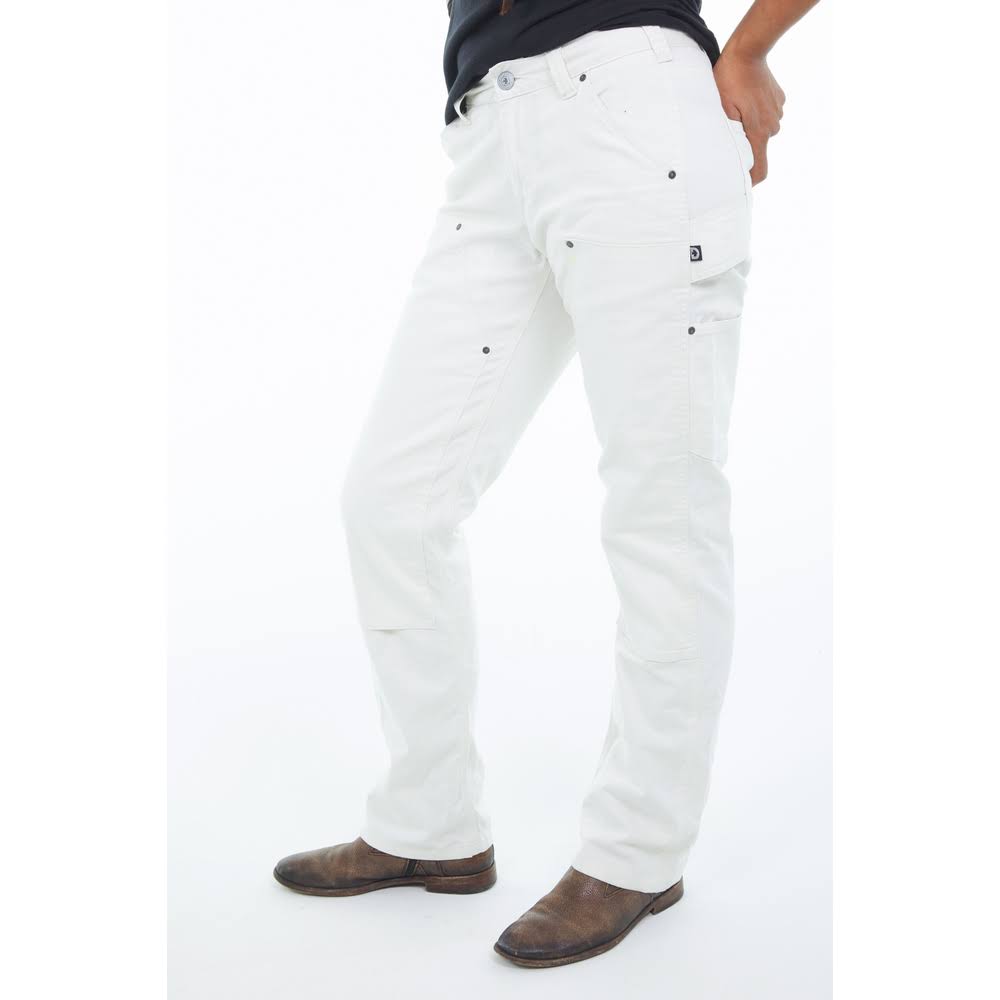 White Canvas Taskpant Y161038