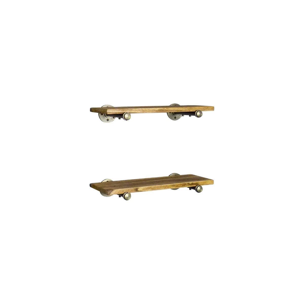 2-Piece Industrial Farmhouse Wall Shelf Set C18299
