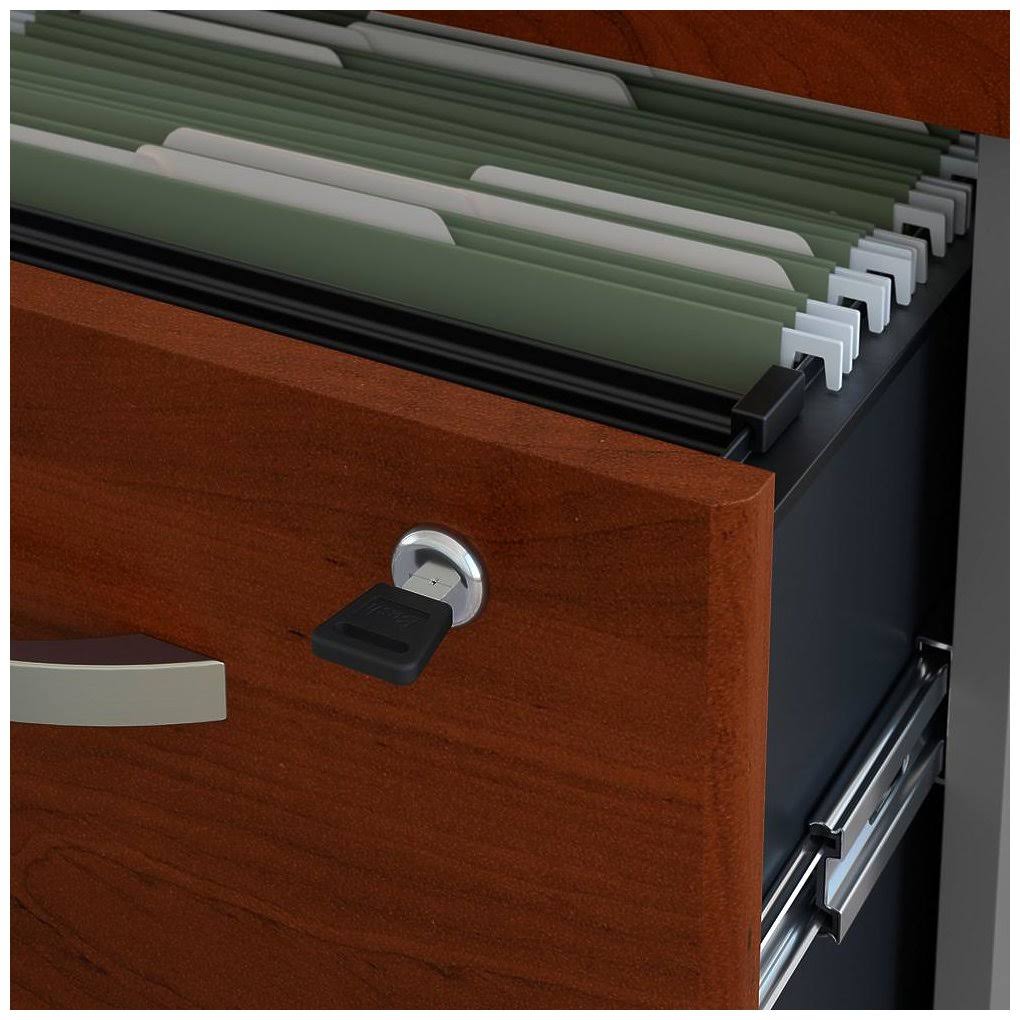 Office Desk with Mobile File Cabinet, 72w x 30D J362147