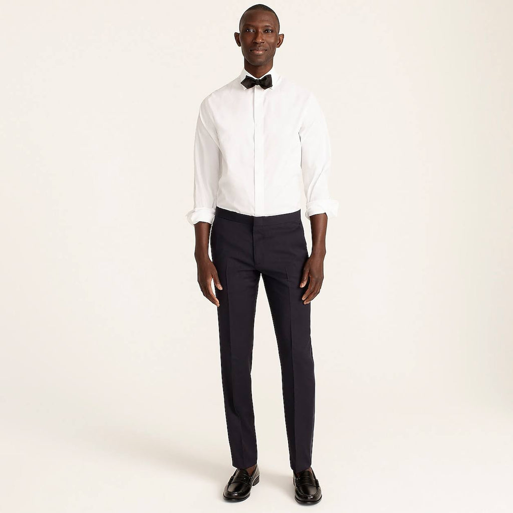 Slim-Fit Tuxedo Pant in Italian Wool O3481