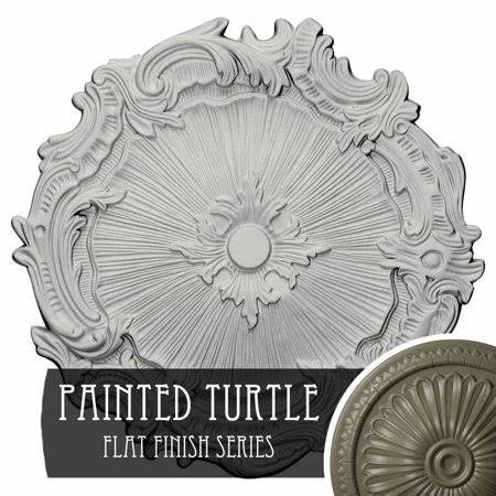 Hand-Painted Polished Copper Ceiling Medallion J598