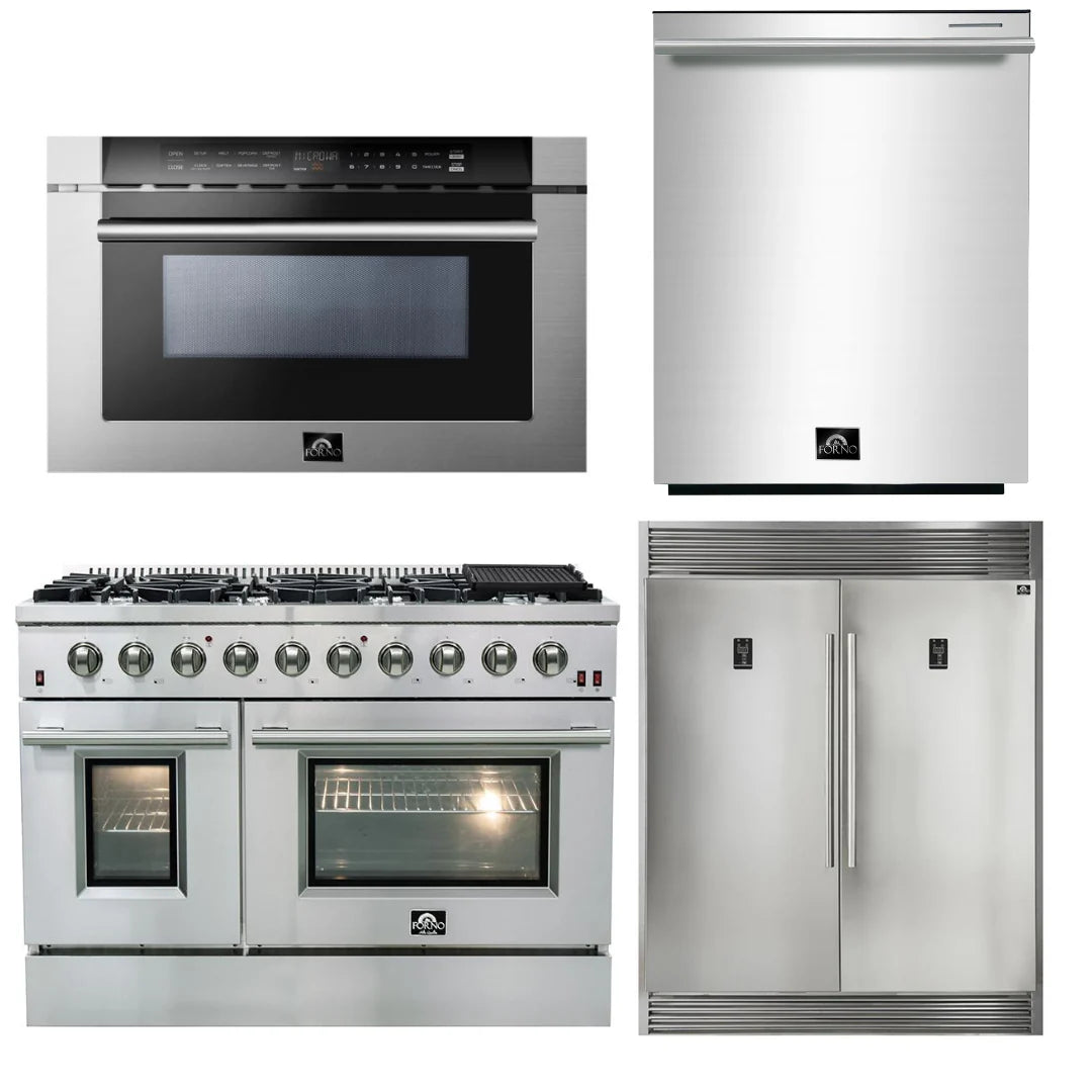 48 Inch Gas Range, 60 Inch Refrigerator, Microwave Drawer, Dishwasher P862959