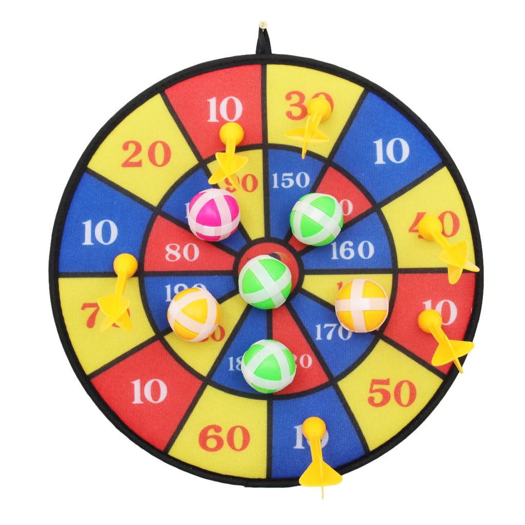 Flocking Dart Board with 4pcs Darts Dartboard Set N768262
