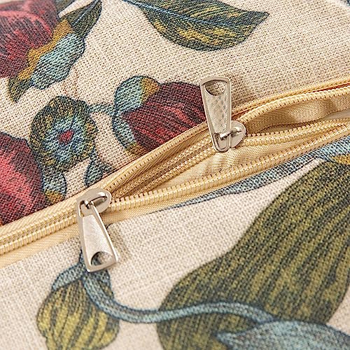 44 x21x4.5 inch Khaki Floral Essence Outdoor Dining Chair Cushions Set of 4 M909771