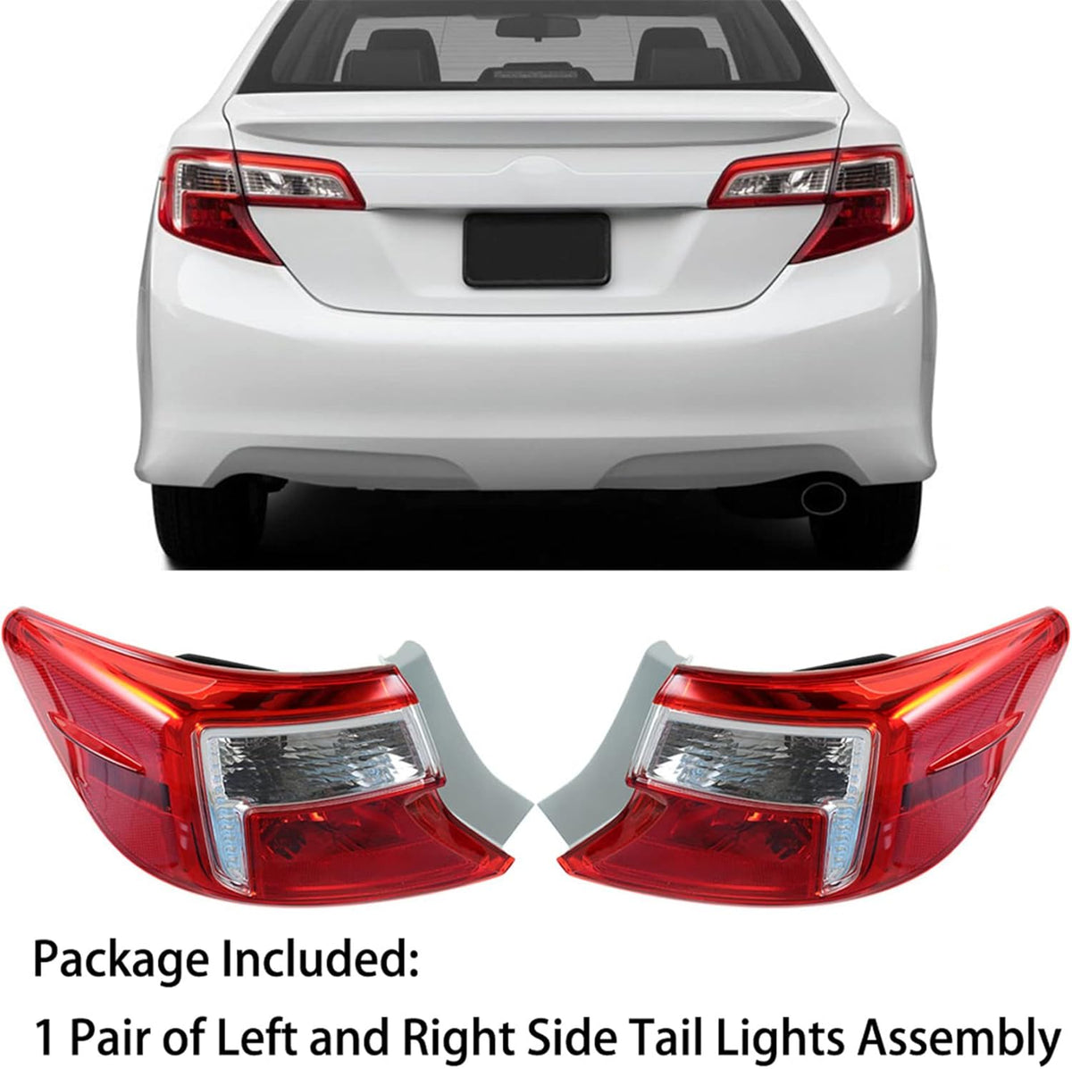 Halogen Rear Brake Tail Light Assembly Driver Left Side & Passenger Right Side J416840