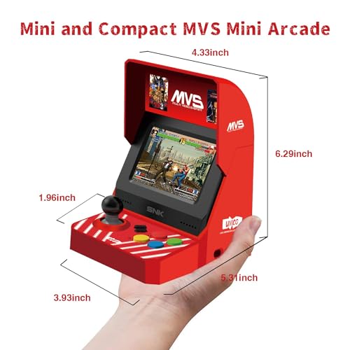 Mini Home Arcade Machine with 45 Pre-Loaded Classic Games, 3.5inch Screen G160246