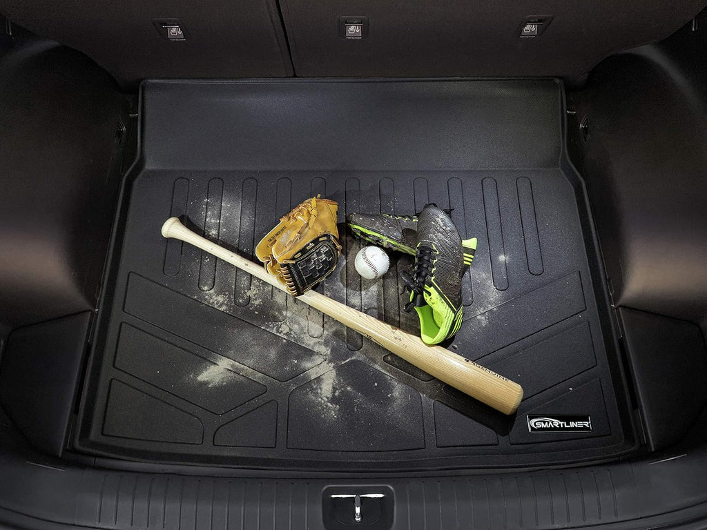 Black 3 Row & Cargo Liner Floor Mat Set Q8558