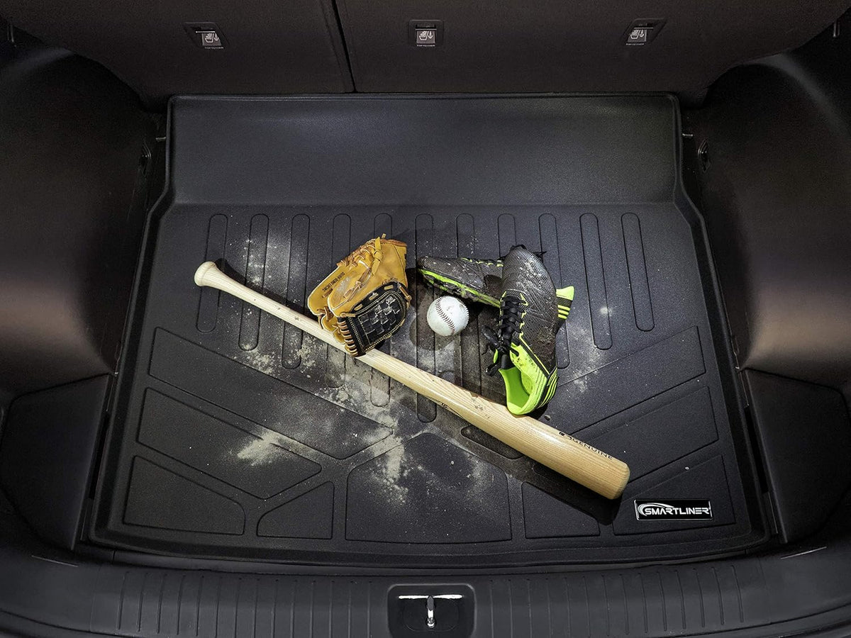 Black 3 Row & Cargo Liner Floor Mat Set Q8558