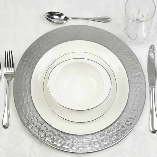13-Inch Stainless Steel Gold Charger Plates Set of 6 H311965