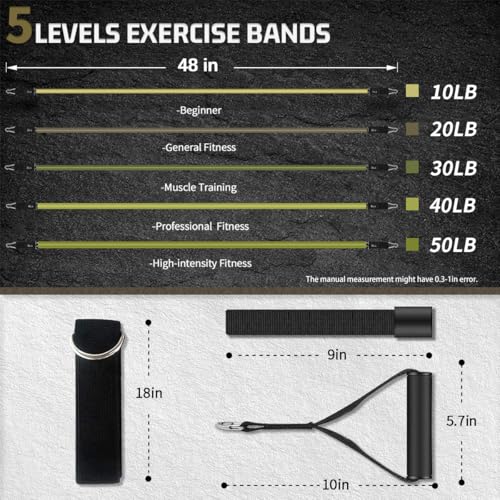 Resistance Bands with Handles A6952