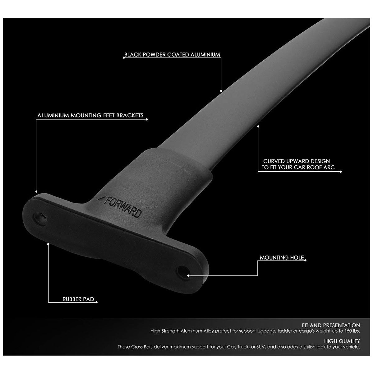 Aluminum Roof Rack Cross Bar Cargo Carrier O8399